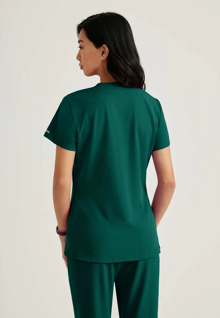 Barco Scrubs Women's Dignity Top Hunter Green | scrub-supply.com