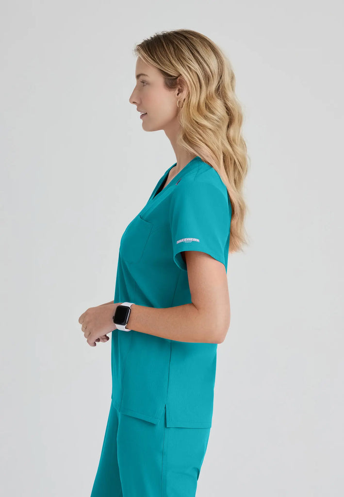 Barco Scrubs Women's Dignity Top Teal | scrub-supply.com