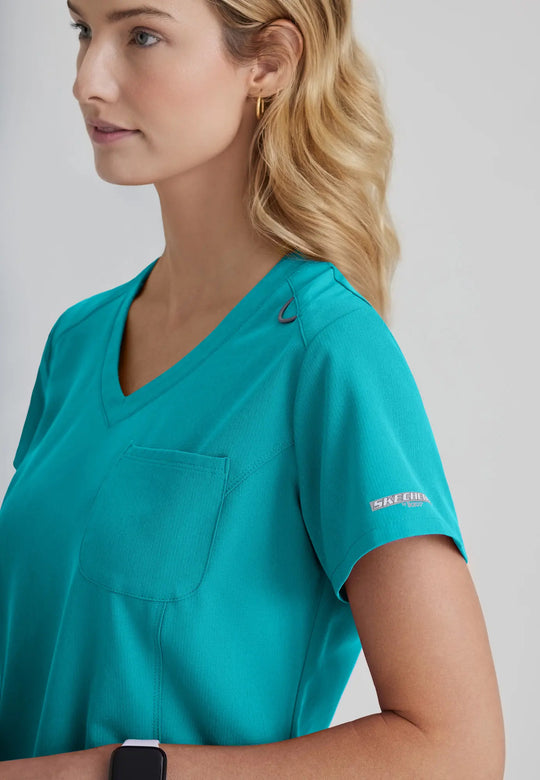 Barco Scrubs Women's Dignity Top Teal | scrub-supply.com