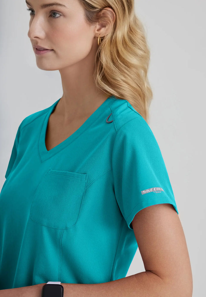 Barco Scrubs Women's Dignity Top Teal | scrub-supply.com