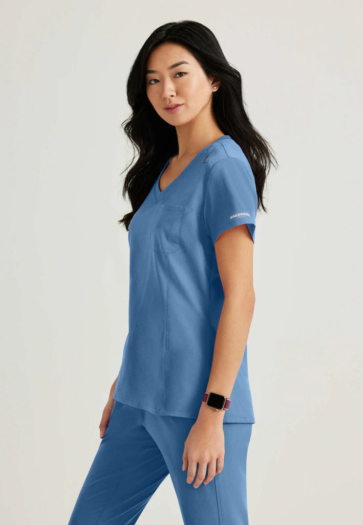 Barco Scrubs Women's Dignity Top Ceil Blue | scrub-supply.com