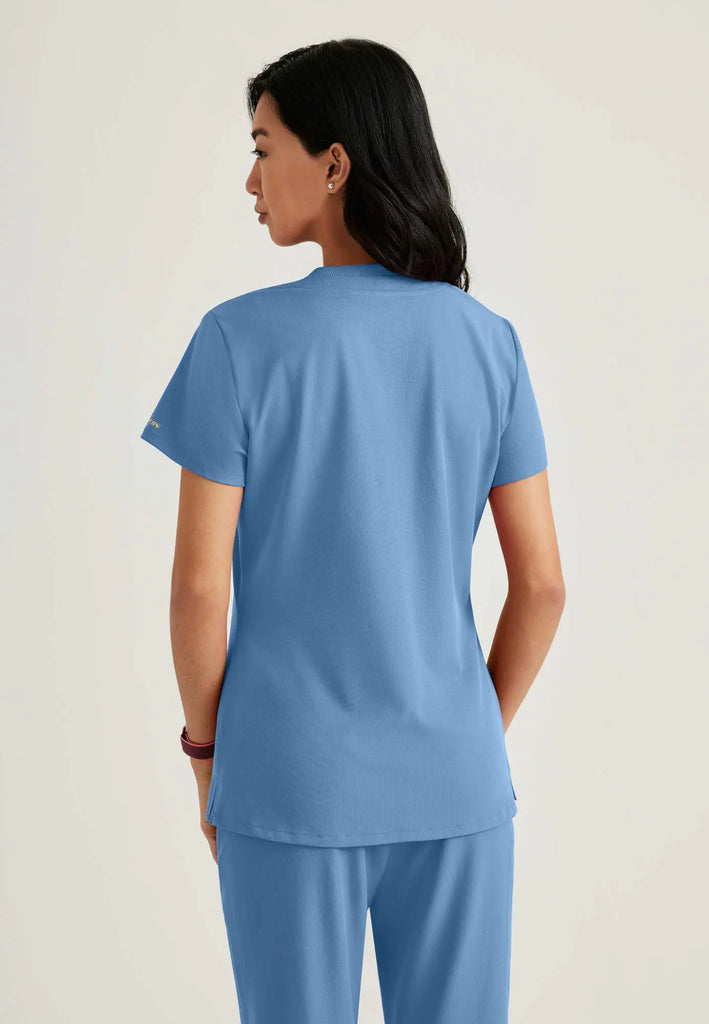 Barco Scrubs Women's Dignity Top Ceil Blue | scrub-supply.com