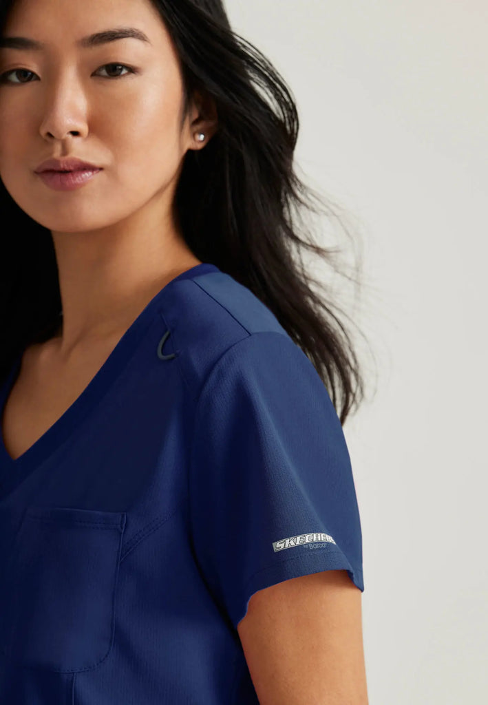 Barco Scrubs Women's Dignity Top Navy | scrub-supply.com