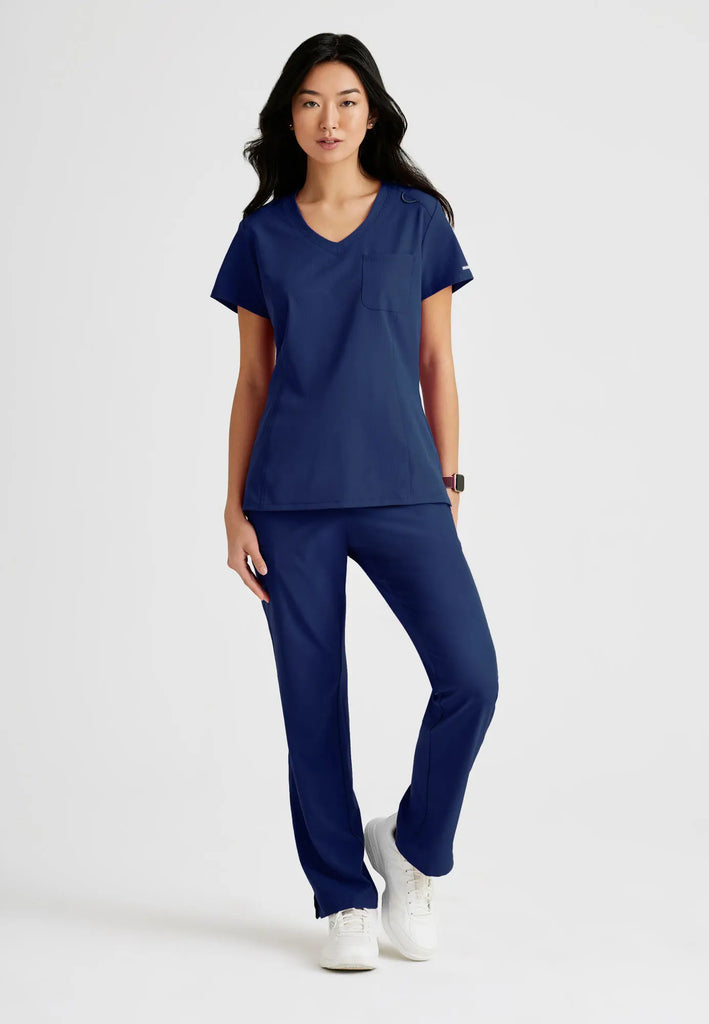 Barco Scrubs Women's Dignity Top Navy | scrub-supply.com