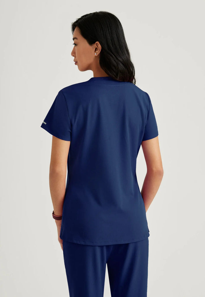 Barco Scrubs Women's Dignity Top Navy | scrub-supply.com