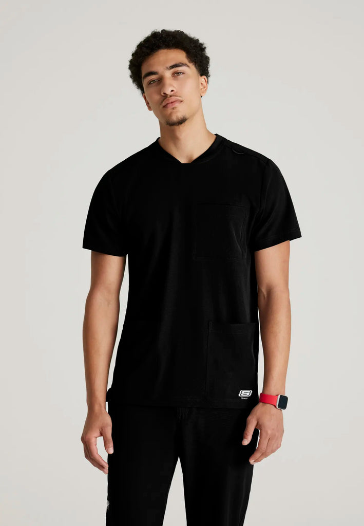 Barco Scrubs Men's Thesis Top Black | scrub-supply.com