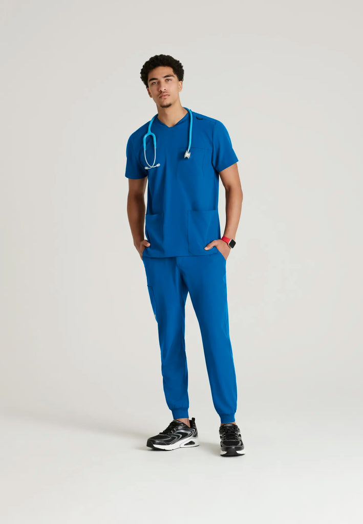 Barco Scrubs Men's Thesis Top New Royal | scrub-supply.com