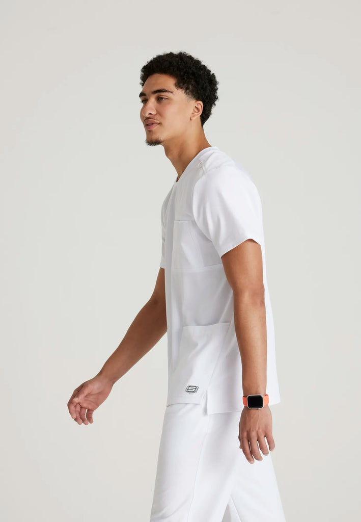 Barco Scrubs Men's Thesis Top White | scrub-supply.com