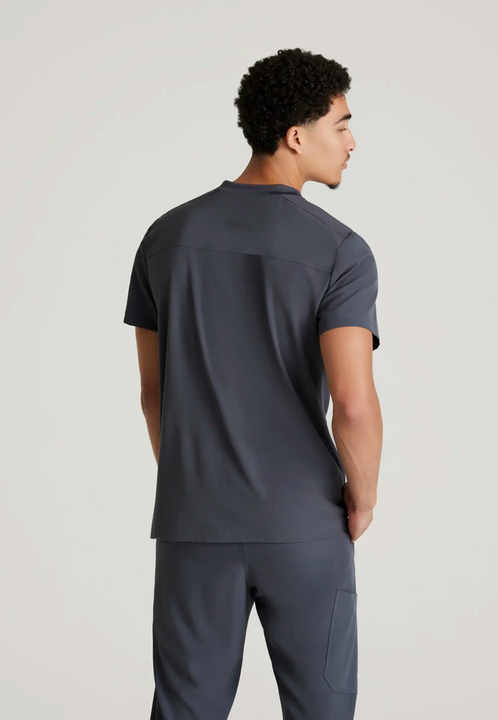 Barco Scrubs Men's Thesis Top Pewter | scrub-supply.com