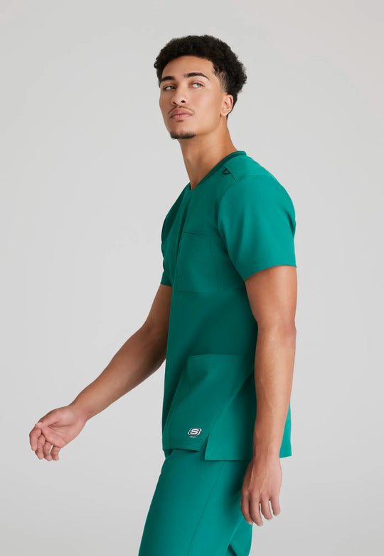 Barco Scrubs Men's Thesis Top Hunter Green | scrub-supply.com