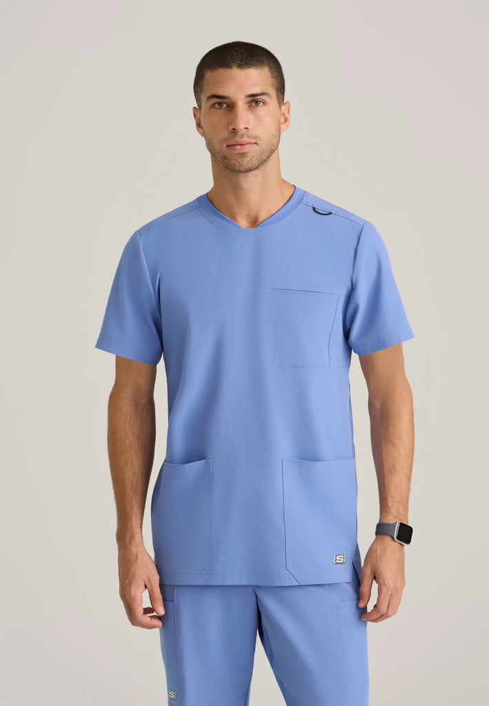 Barco Scrubs Men's Thesis Top Ceil Blue | scrub-supply.com