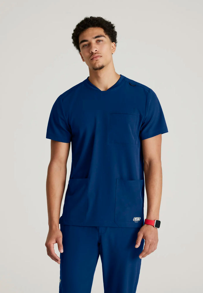 Barco Scrubs Men's Thesis Top Navy | scrub-supply.com