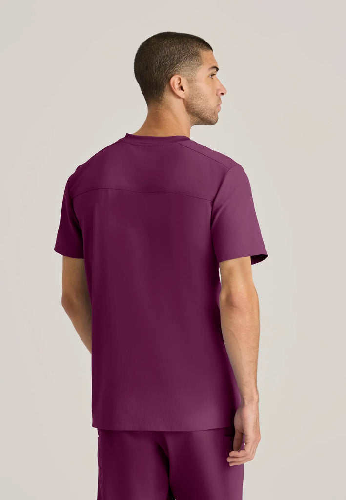 Barco Scrubs Men's Thesis Top Wine | scrub-supply.com