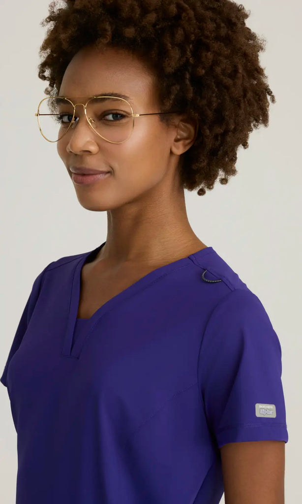 Skechers by Barco Scrubs Women's Serene Knit Top Brilliance | scrub-supply.com