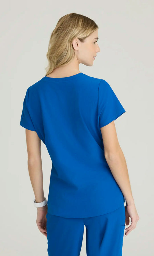 Skechers by Barco Scrubs Women's Aura Top New Royal | scrub-supply.com