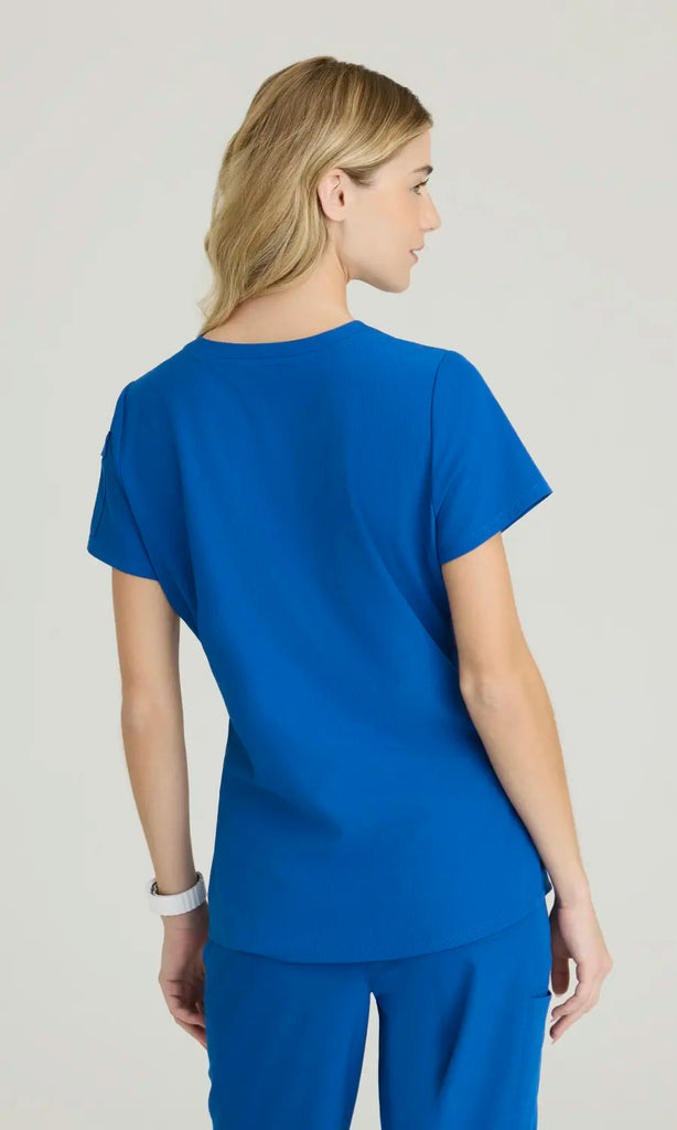 Skechers by Barco Scrubs Women's Aura Top New Royal | scrub-supply.com