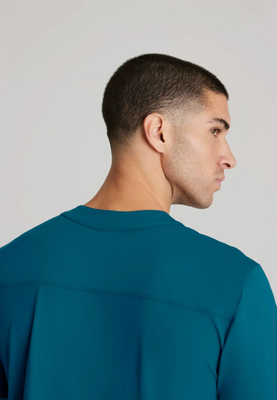 Skechers by Barco Scrubs Men's Flex Knit Top Bahama | scrub-supply.com