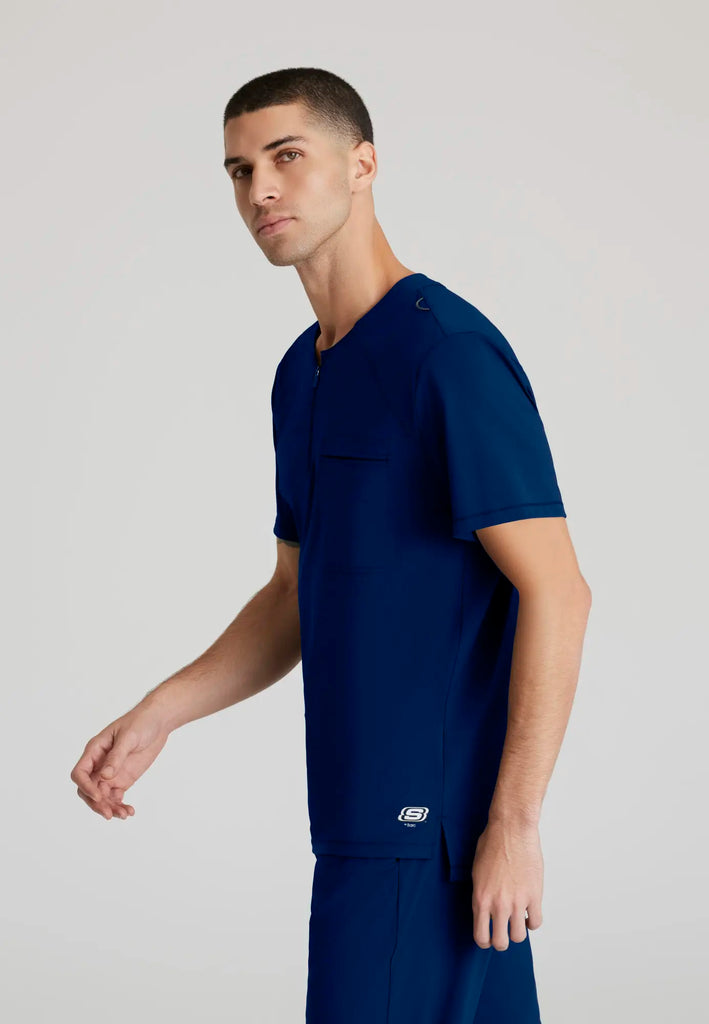 Barco Scrubs Men's Flex Knit Top Navy | scrub-supply.com