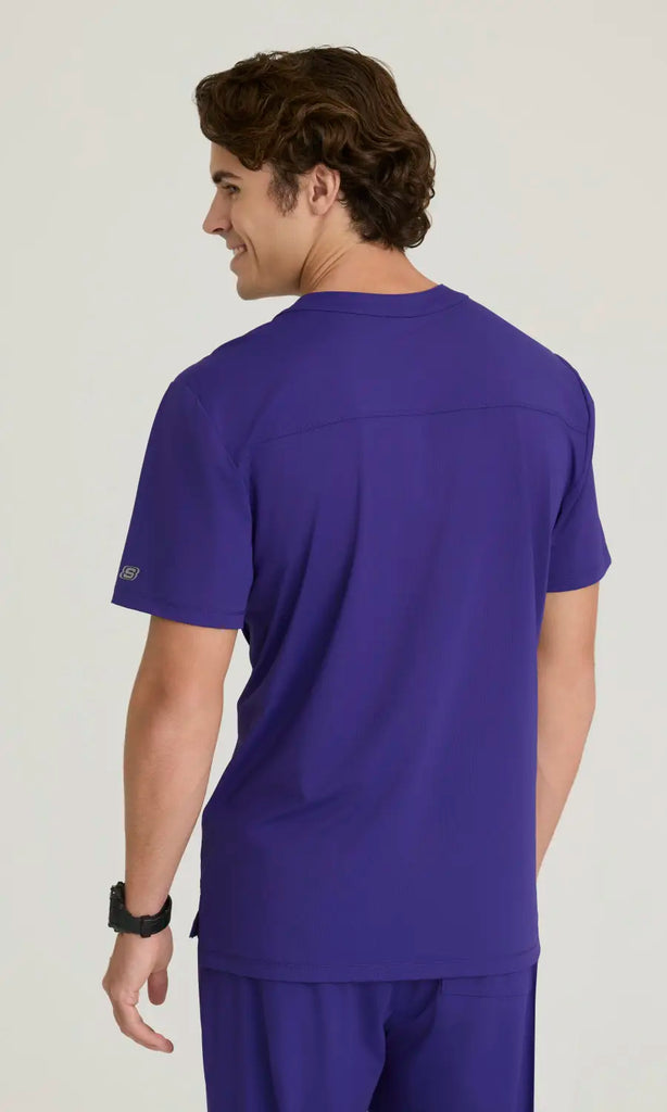 Skechers by Barco Scrubs Men's Flex Knit Top Brilliance | scrub-supply.com
