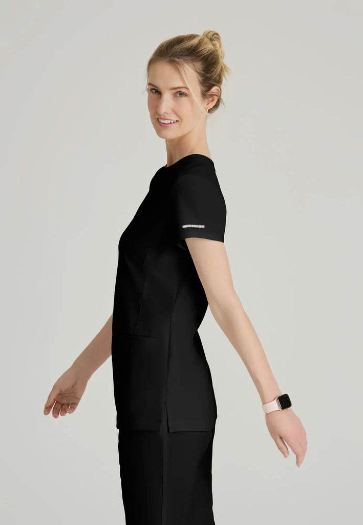 Barco Scrubs Women's Coast Top Black | scrub-supply.com