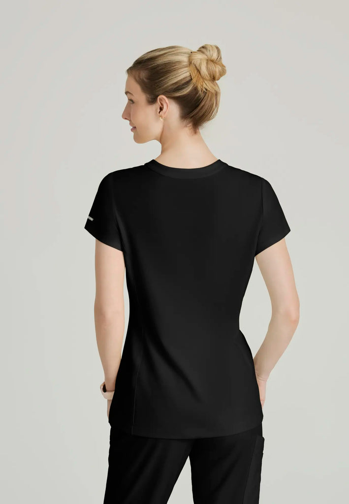 Barco Scrubs Women's Coast Top Black | scrub-supply.com