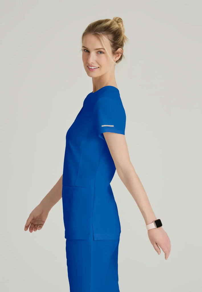 Barco Scrubs Women's Coast Top New Royal | scrub-supply.com