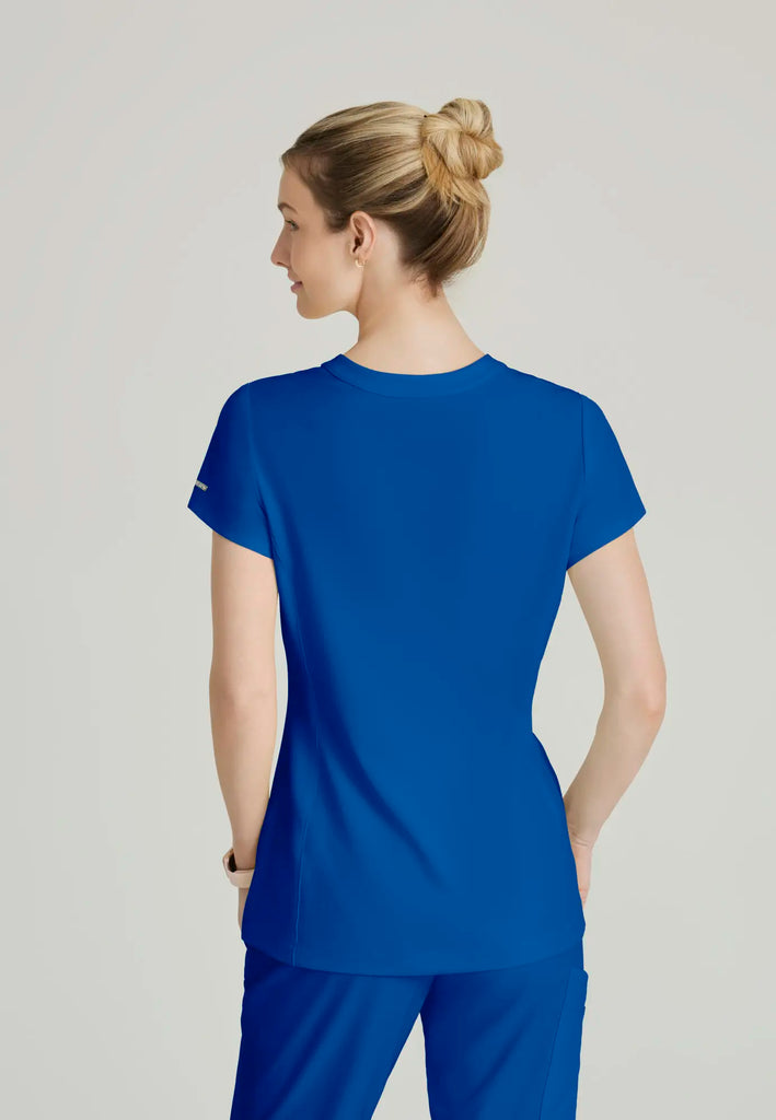 Barco Scrubs Women's Coast Top New Royal | scrub-supply.com