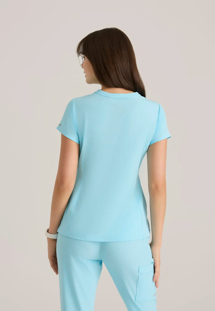 Barco Scrubs Women's Coast Top Poolside Blue | scrub-supply.com