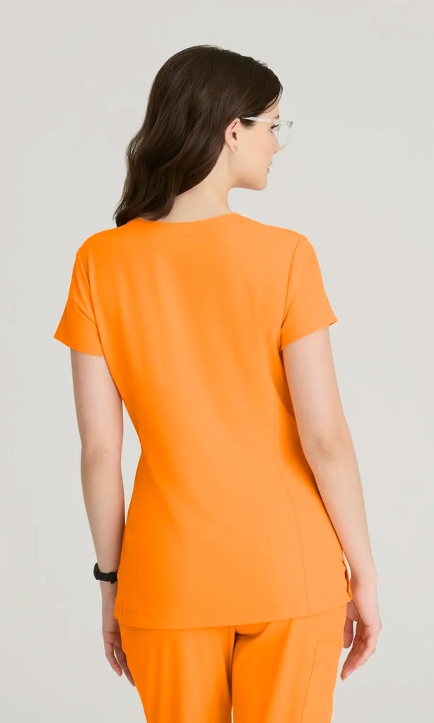 Skechers by Barco Scrubs Women's Coast Top Bright Marigold | scrub-supply.com