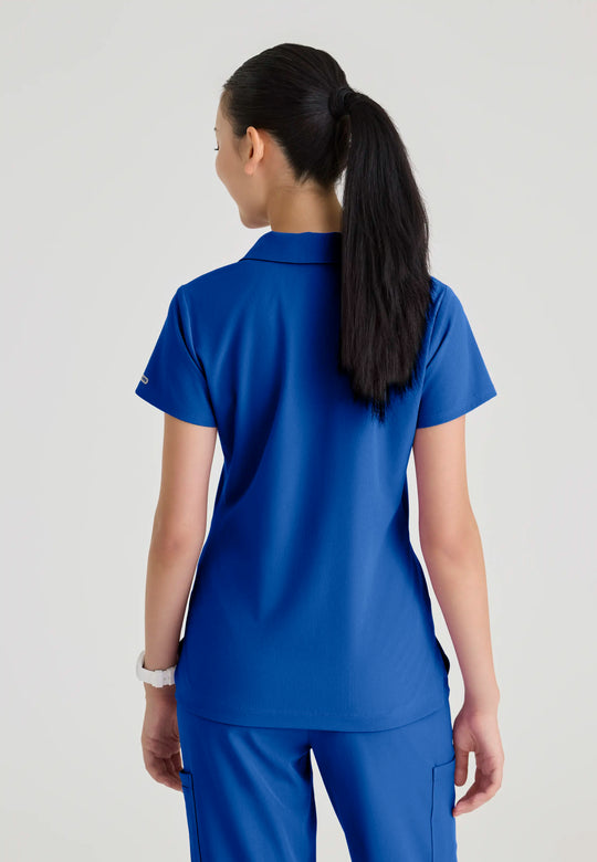 Skechers by Barco Scrubs Women's Honor Top New Royal | scrub-supply.com