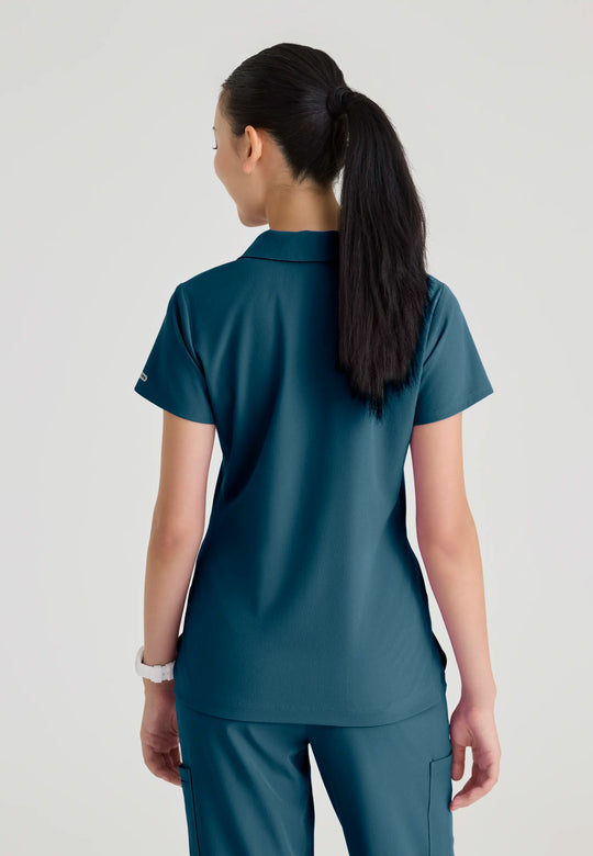 Skechers by Barco Scrubs Women's Honor Top Bahama | scrub-supply.com