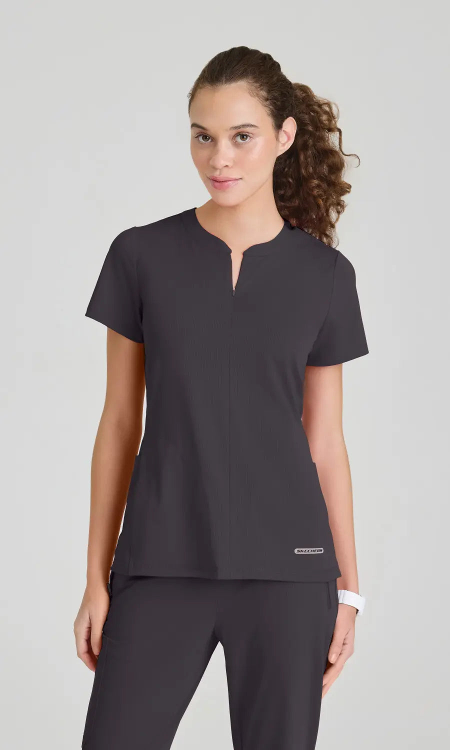 Skechers by Barco Scrubs Women's Glide Top Pewter | scrub-supply.com