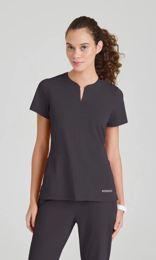 Skechers by Barco Scrubs Women's Glide Top Pewter | scrub-supply.com