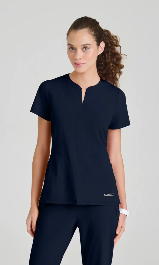Skechers by Barco Scrubs Women's Glide Top Navy | scrub-supply.com