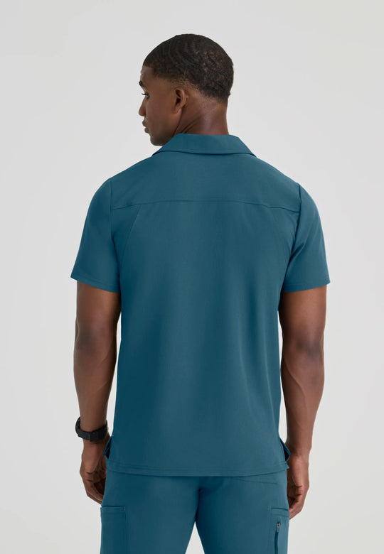 Skechers by Barco Scrubs Men's Merit Top Bahama | scrub-supply.com