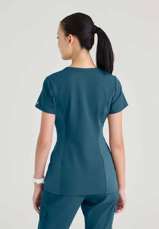 Skechers by Barco Scrubs Women's Reward Top Bahama | scrub-supply.com