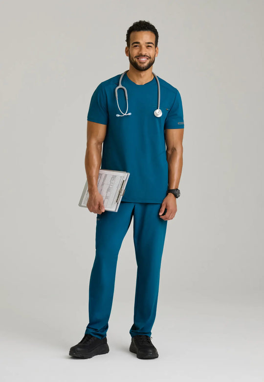 Skechers by Barco Scrubs Men's Rebound Top Bahama | scrub-supply.com