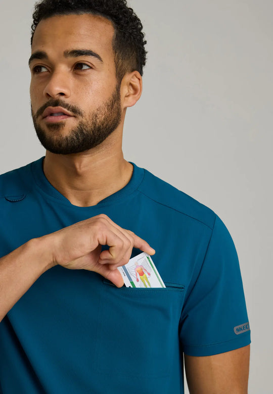 Skechers by Barco Scrubs Men's Rebound Top Bahama | scrub-supply.com