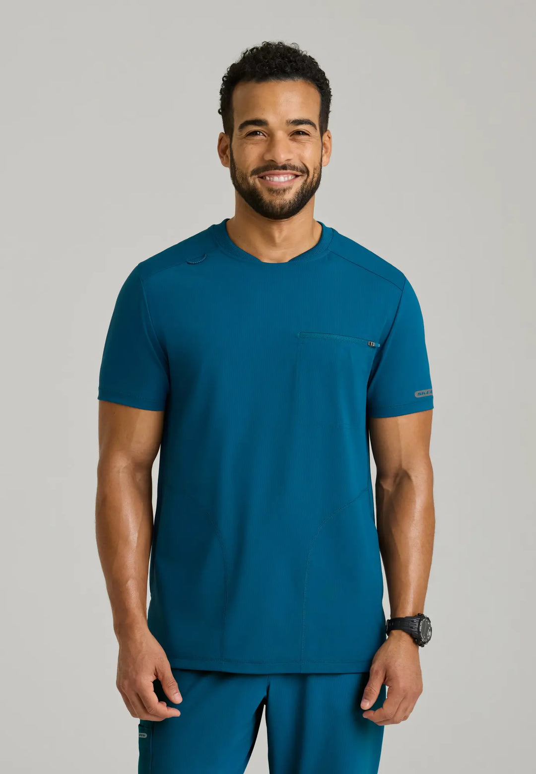 Skechers by Barco Scrubs Men's Rebound Top Bahama | scrub-supply.com
