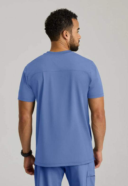 Skechers by Barco Scrubs Men's Rebound Top Ceil Blue | scrub-supply.com