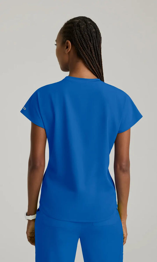 Skechers by Barco Scrubs Women's Fresh Top New Royal | scrub-supply.com