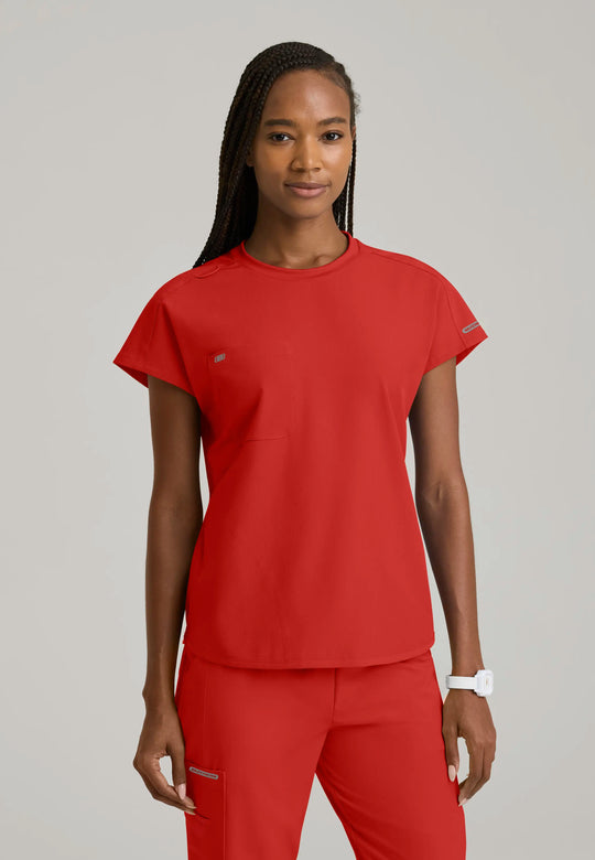 Skechers by Barco Scrubs Women's Fresh Top Persimmon | scrub-supply.com