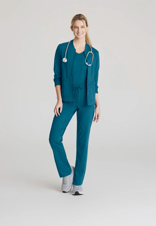 Skechers by Barco Scrubs Women's Contour Knit Warm-Up Bahama | scrub-supply.com