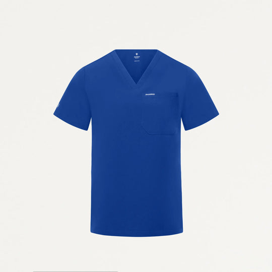 Jaanuu Scrubs Women's Rhena Essential 1-Pocket Scrub Top Galaxy | scrub-supply.com