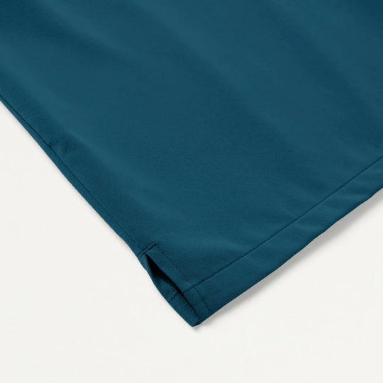 Jaanuu Scrubs Women's Rhena Slim 1-Pocket Scrub Top Caribbean Blue | scrub-supply.com