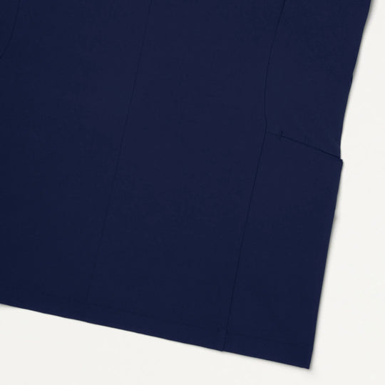 Jaanuu Scrubs Women's Aria Fit & Flare ULTRAlite™ Scrub Top Midnight Navy | scrub-supply.com