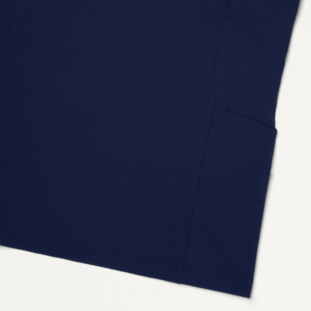 Jaanuu Scrubs Women's Aria Fit & Flare ULTRAlite™ Scrub Top Midnight Navy | scrub-supply.com