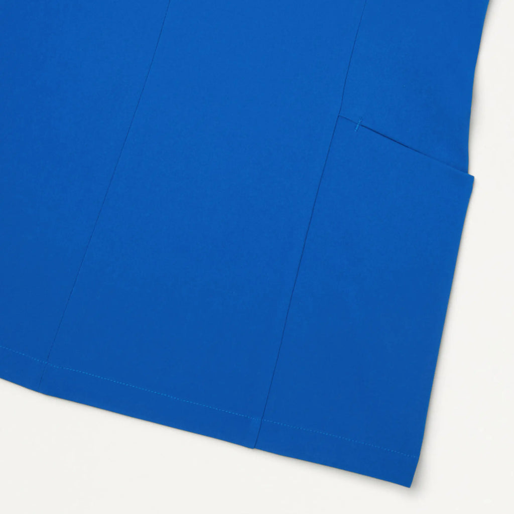 Jaanuu Scrubs Women's Aria Fit & Flare ULTRAlite™ Scrub Top Royal Blue | scrub-supply.com