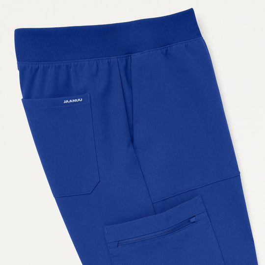 Jaanuu Scrubs Women's Xenos Cargo Knit-Waist Scrub Pant Galaxy | scrub-supply.com