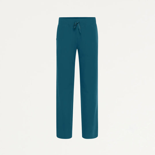 Jaanuu Scrubs Women's Xenos Essential Knit-Waist Scrub Pant Caribbean Blue | scrub-supply.com